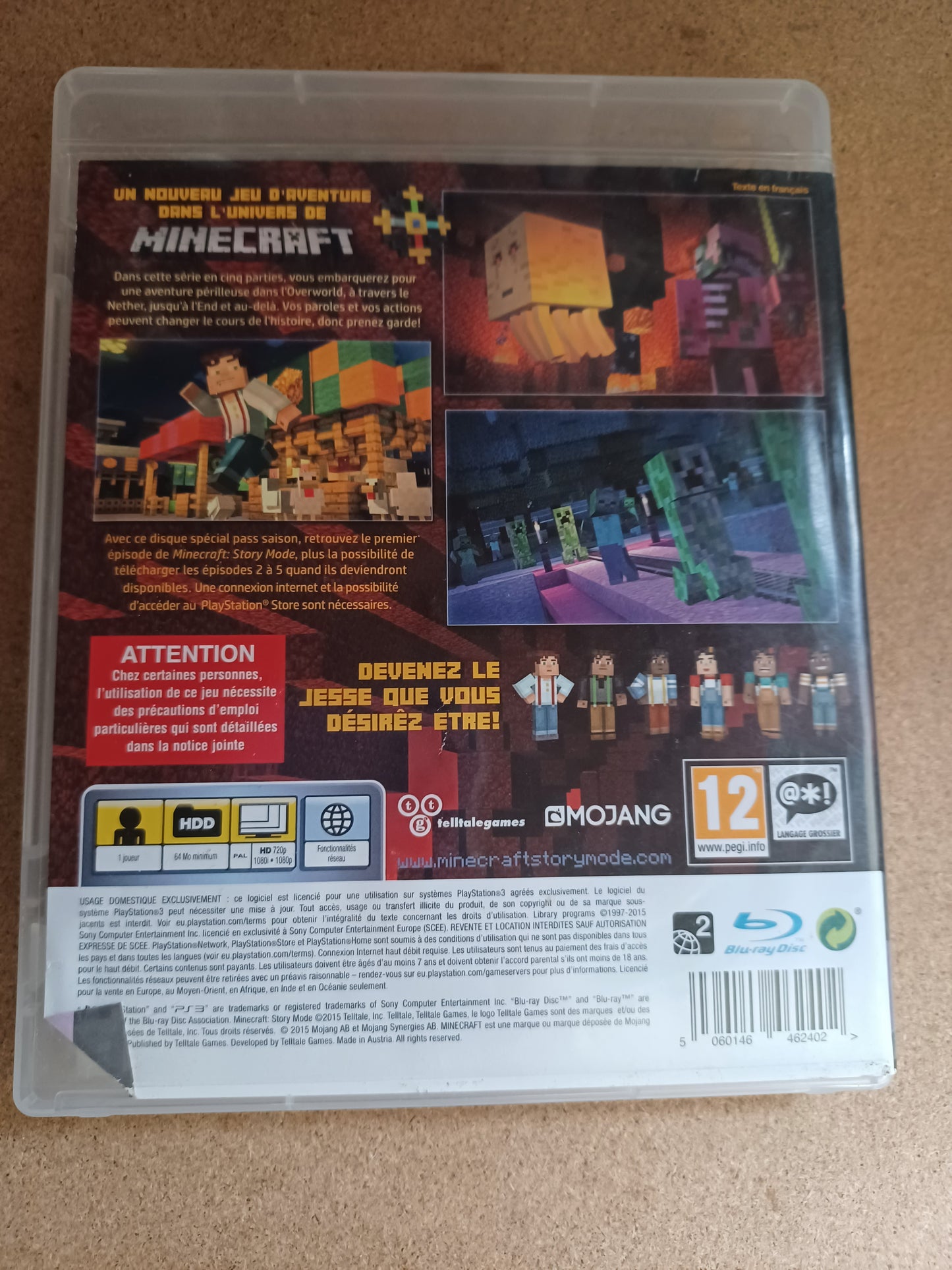 Minecraft story mode