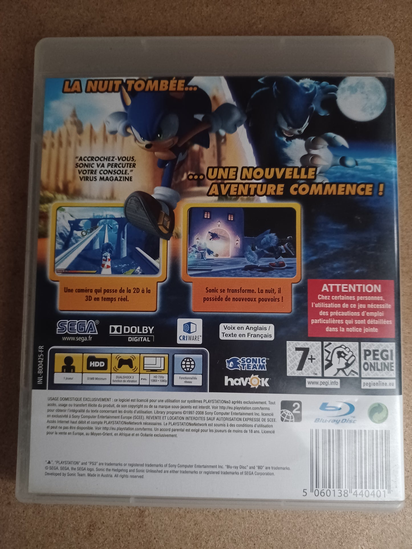 Sonic unleashed : la malédiction du hérisson