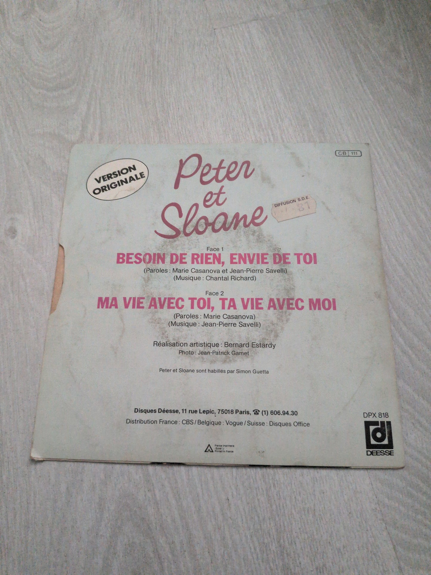 Peter et Sloane - Besoin de rien, envie de toi