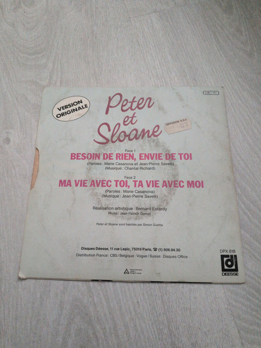Peter et Sloane - Besoin de rien, envie de toi