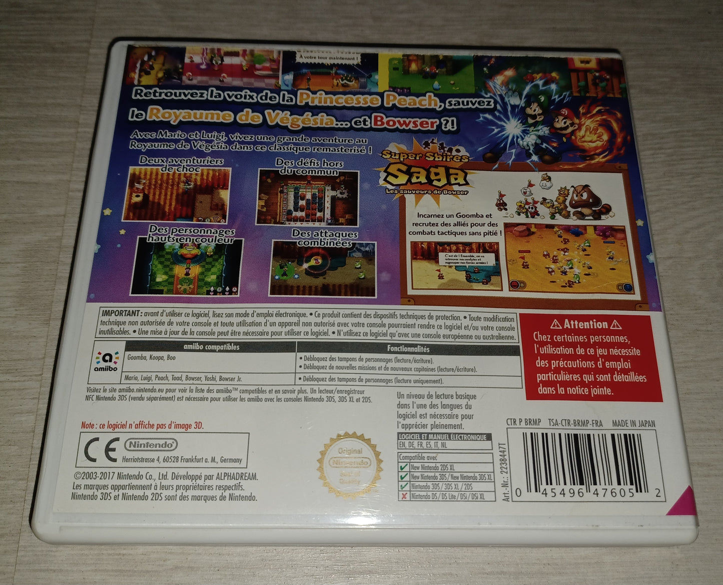 Mario & luigi superstar saga + Les sbires de bowser
