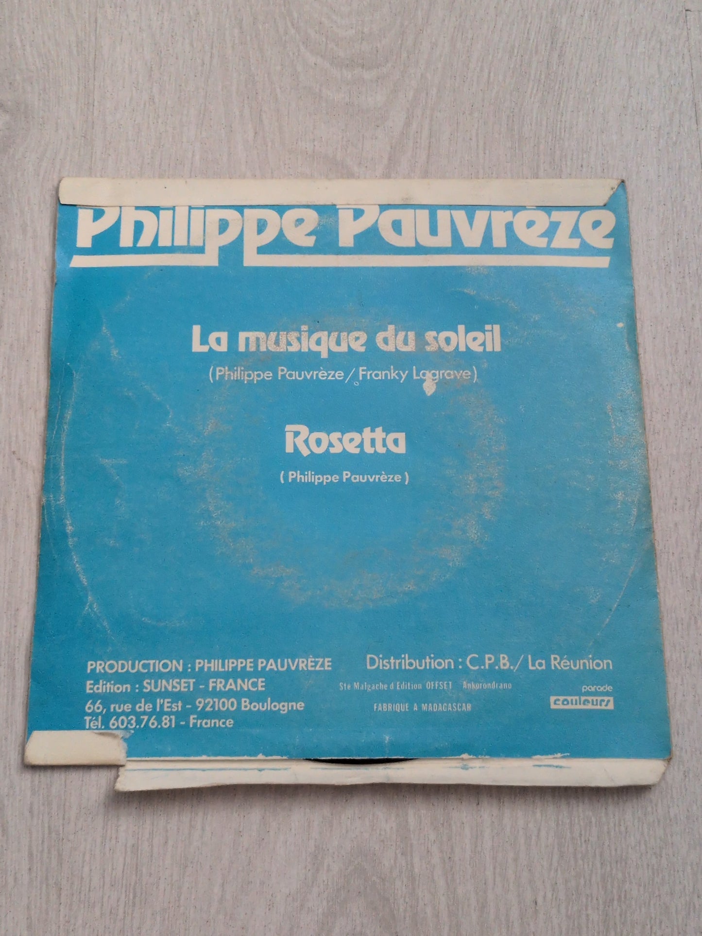 Philippe pauvrèze - La musique du soleil - Rosetta