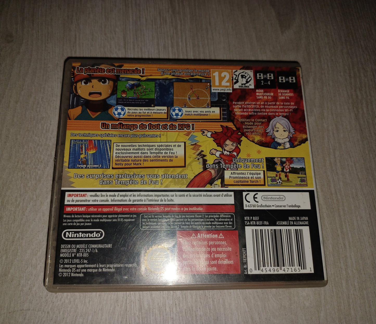 Inazuma eleven 2 tempête de feu