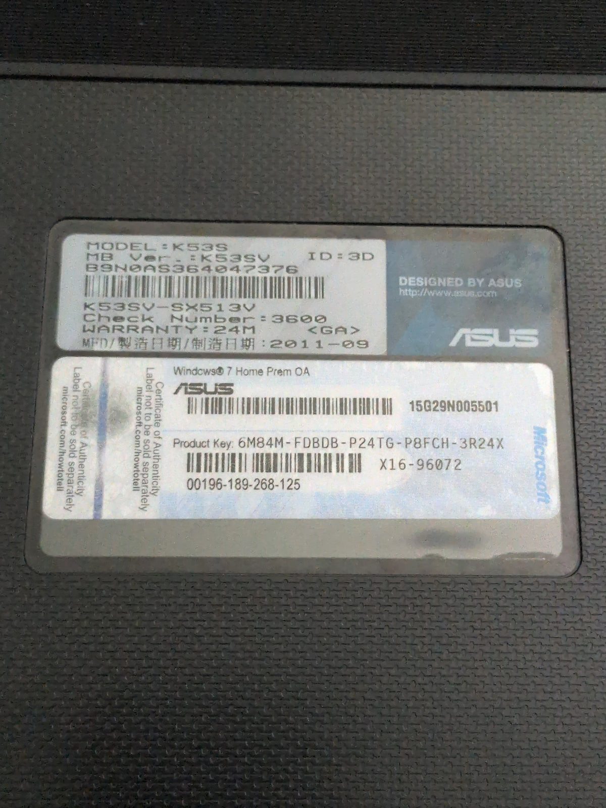 Ordinateur portable - Asus