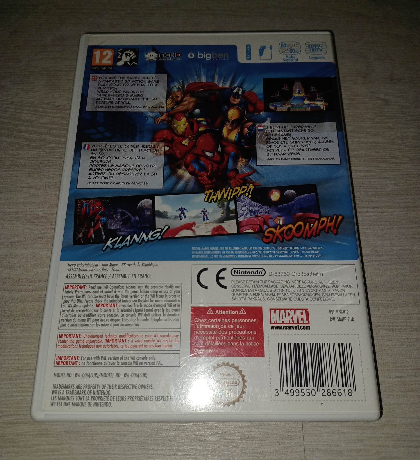 Marvel super heroes 3D Grandmaster's challenge