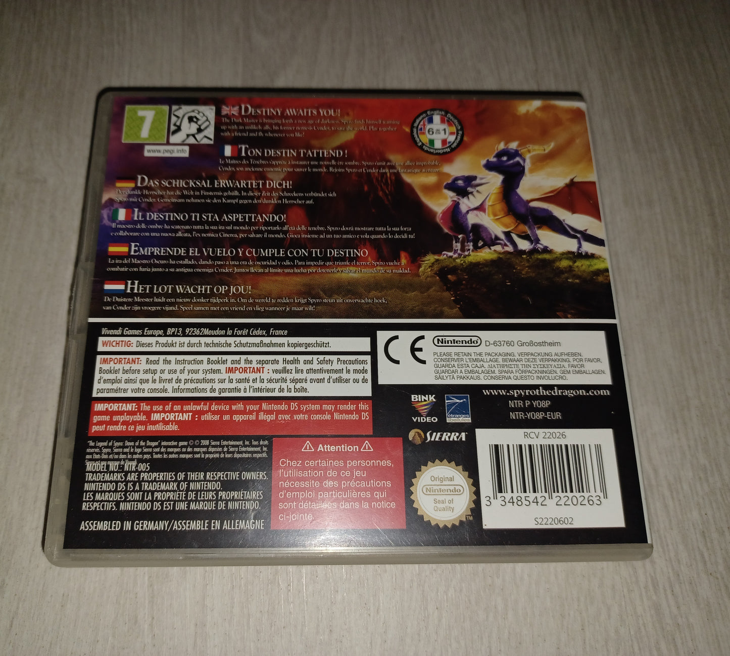 The legend of spyro : Dawn of the dragon