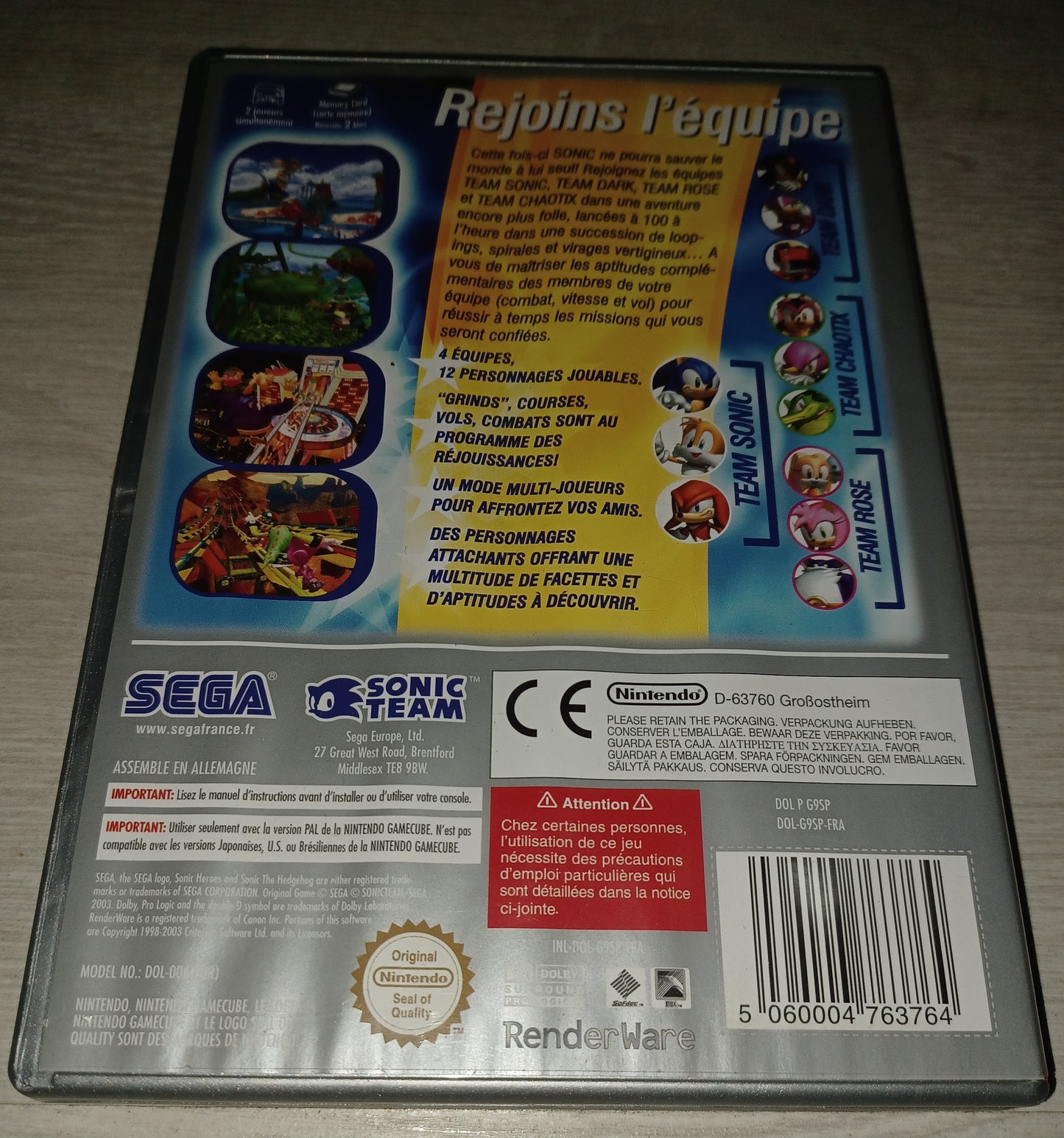 Sonic heroes (le choix des joueurs)