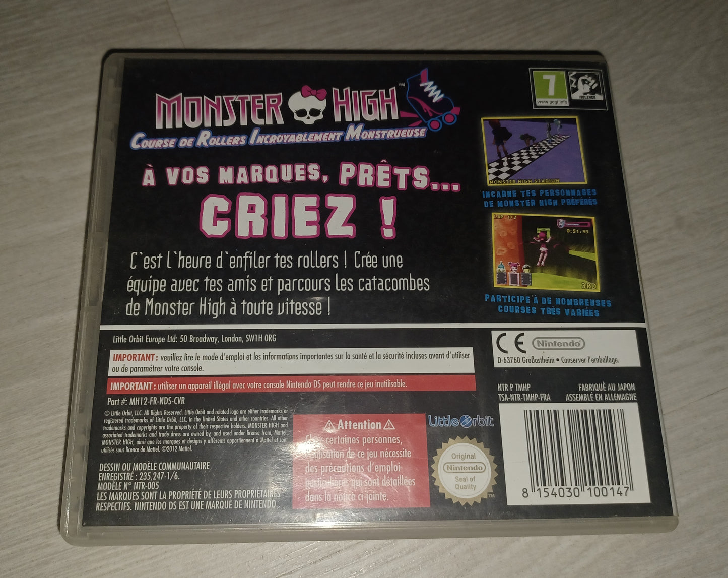 Monster high : Course de rollers incroyablement monstrueuse