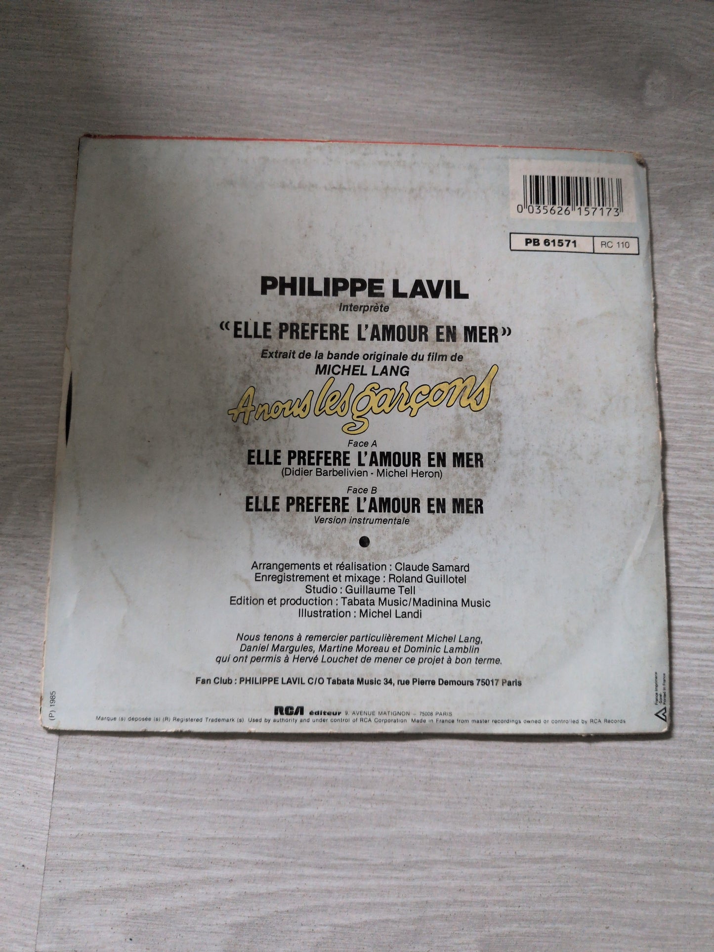 Philippe Lavil - Elle préfère l'amour en mer