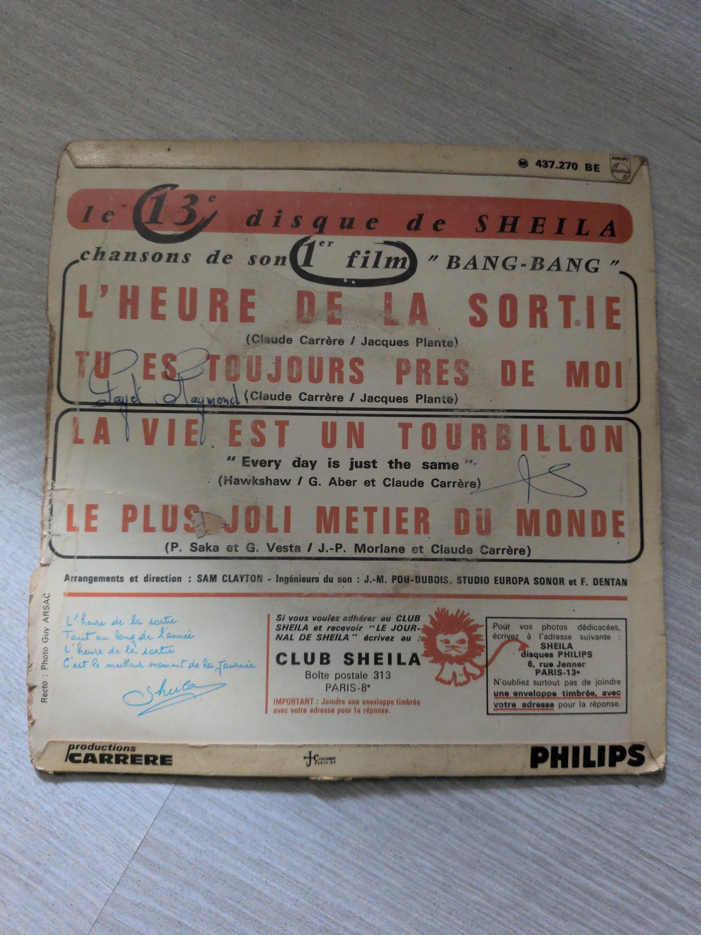 Sheila - L'heure de la sortie