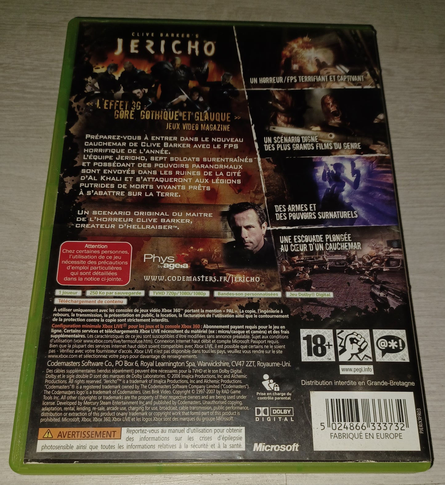 Clive barker's Jericho