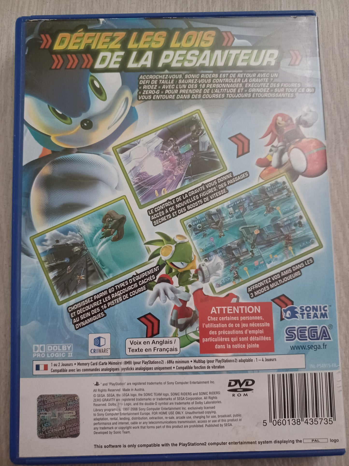 Sonic riders zero gravity