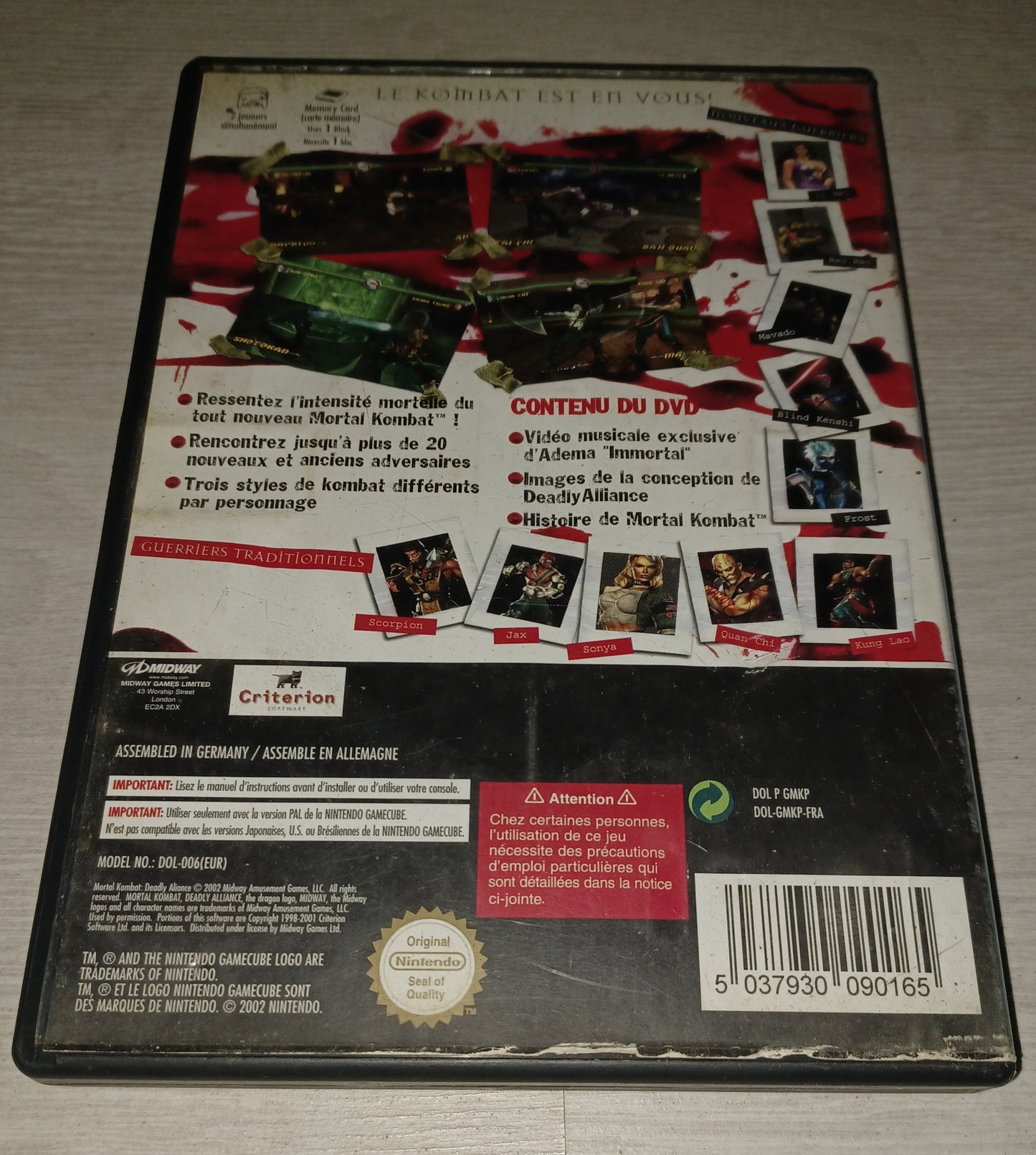 Mortal kombat : Deadly alliance