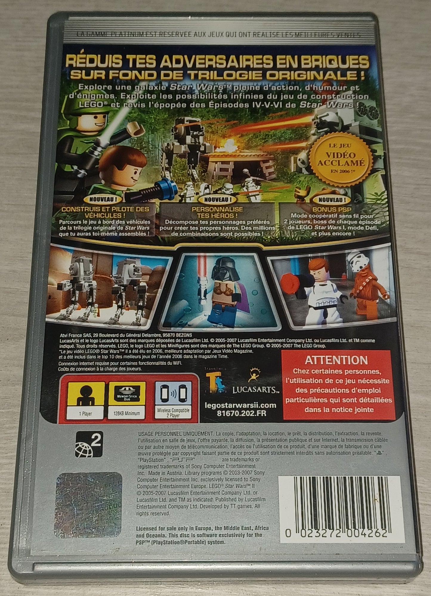 Lego star wars II : la trilogie originale (platinum)