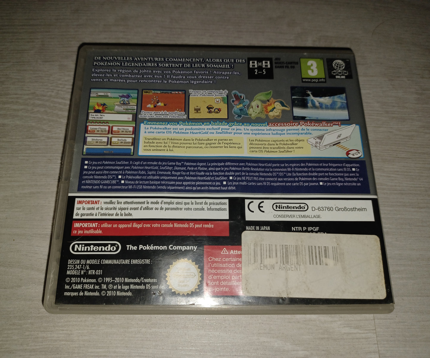 Pokémon version argent sousilver