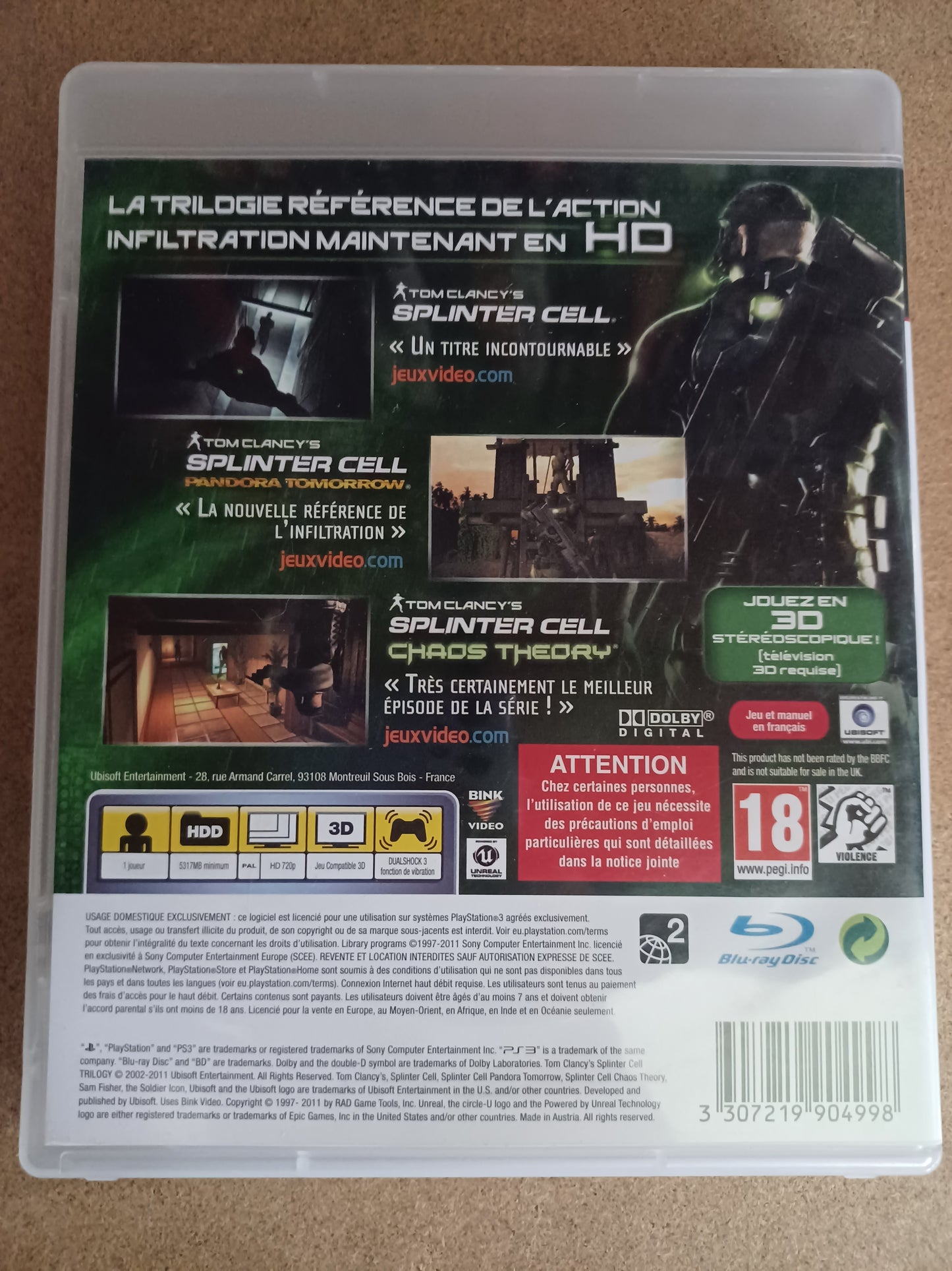 Tom clancy’s Splinter cell trilogy