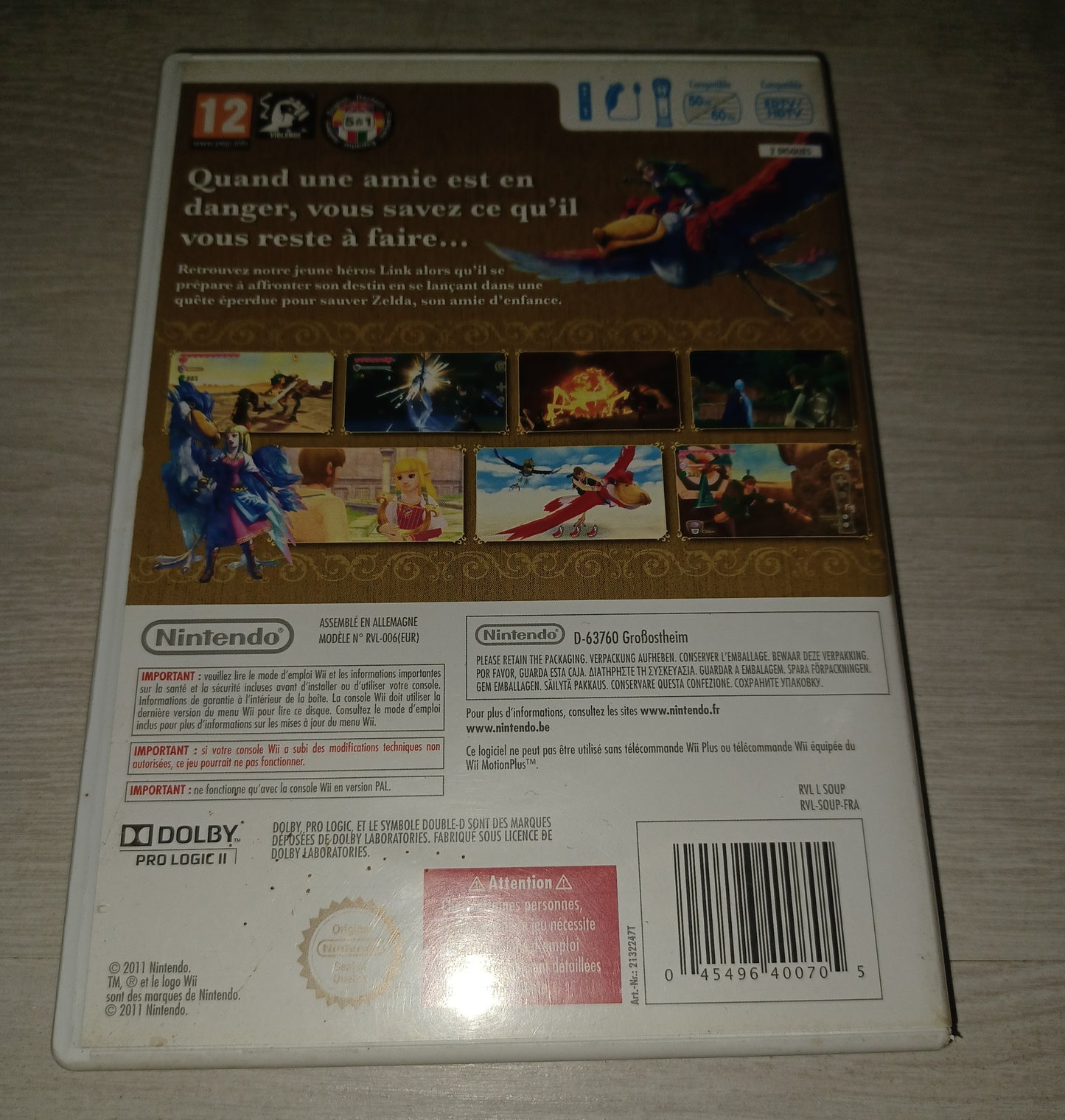 The legend of zelda : Skyward sword