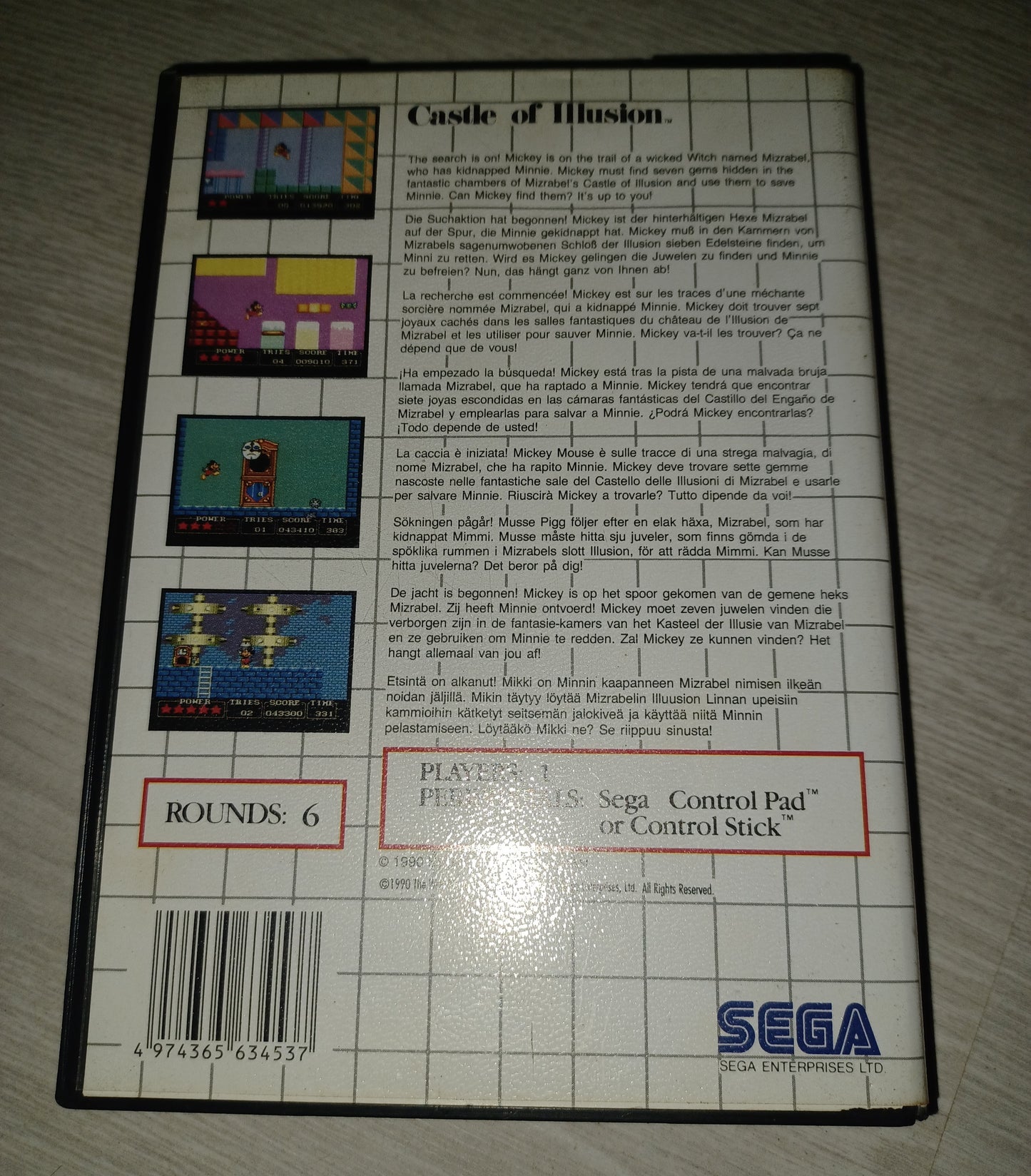Castle of illusion starring Mickey mouse