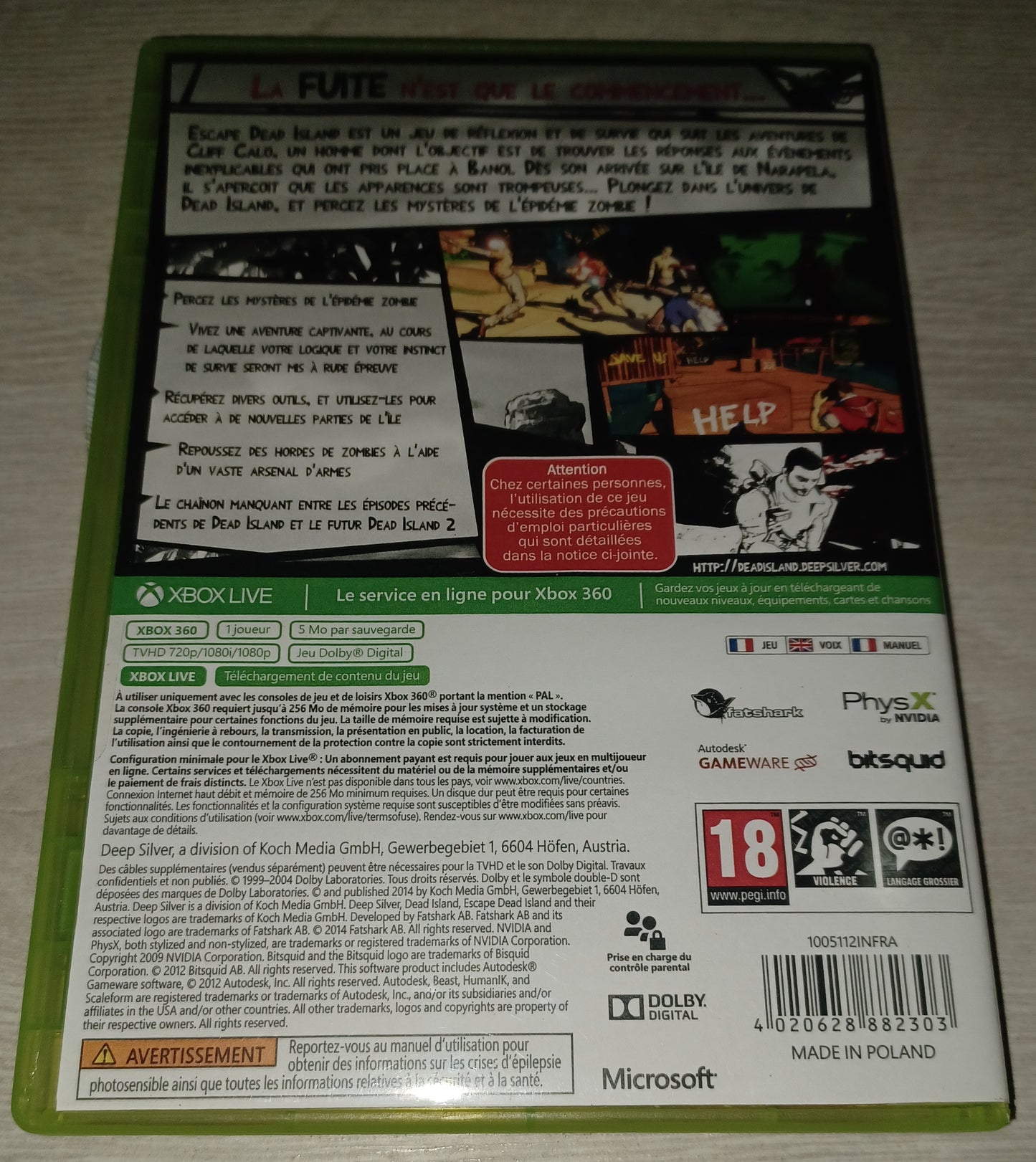 Escape : dead island