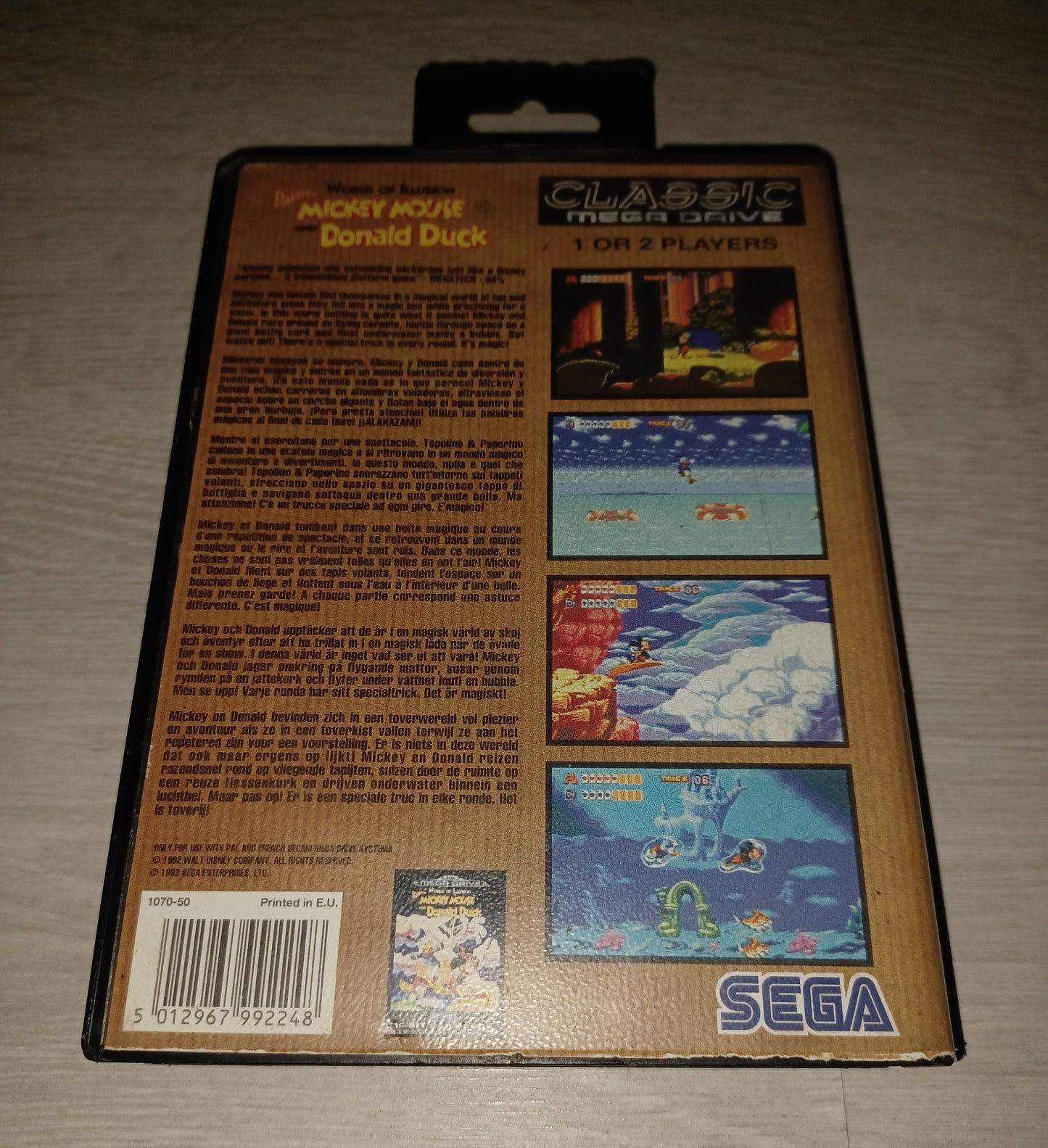 World of illusion starring Mickey mouse and donald duck