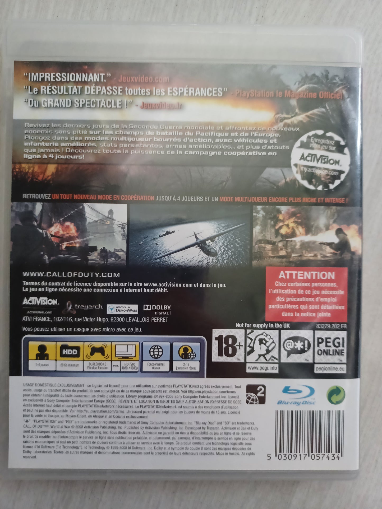Call of duty World attention war