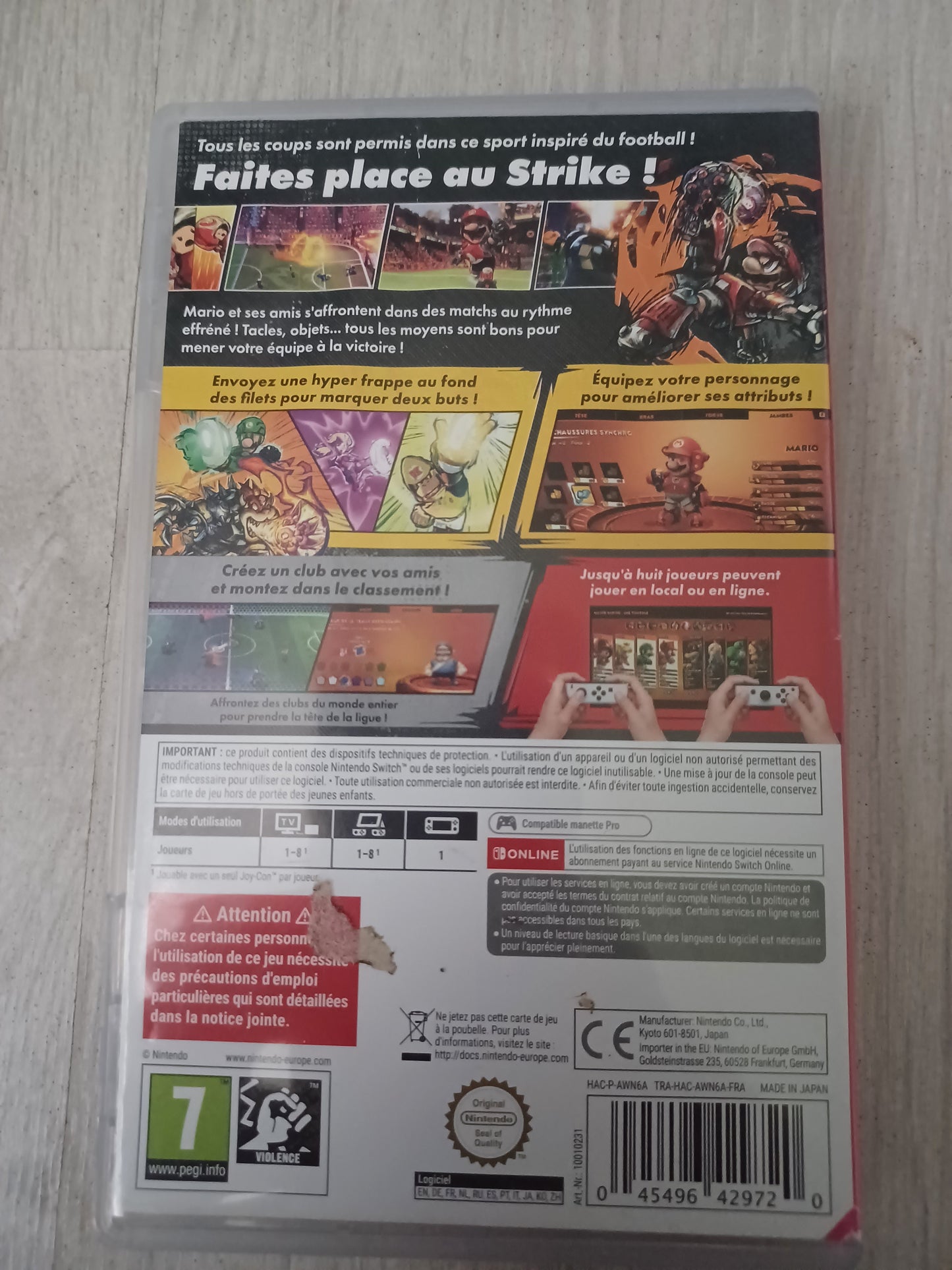 Mario strikers battle league football