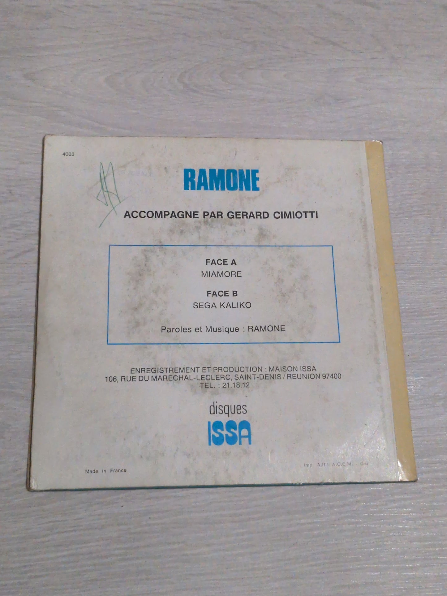 Ramone - Miamore Sega kaliko