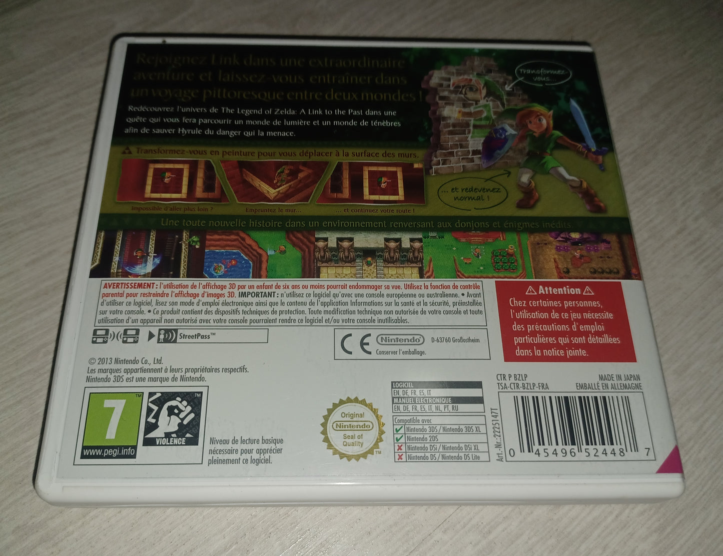 The legend of zelda : a link between worlds