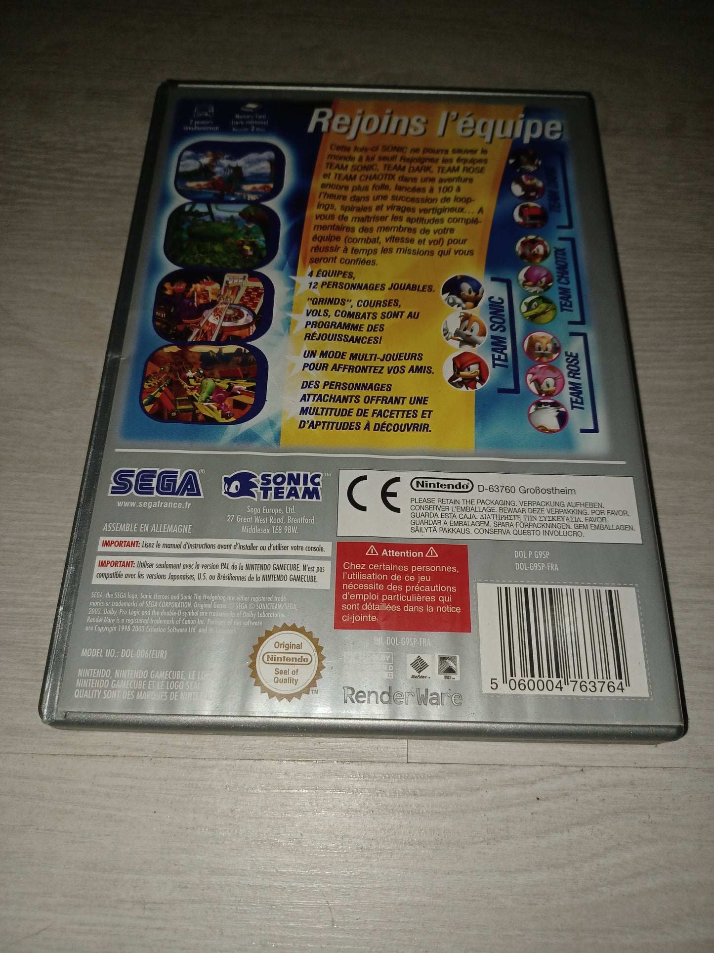 Sonic heroes (le choix des joueurs)