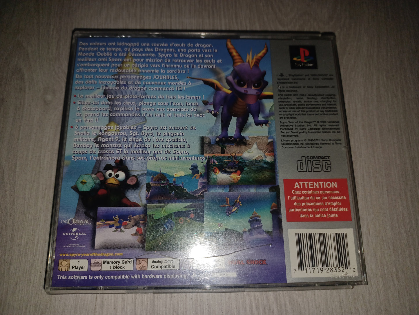 Spyro : Year of the dragon (Platinum)