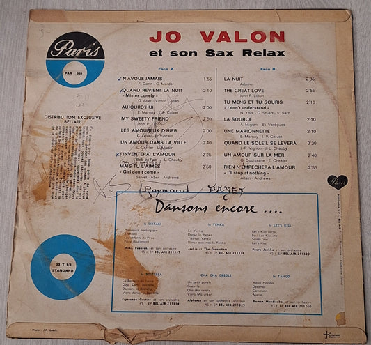 Jo VALON et son Sax Relax