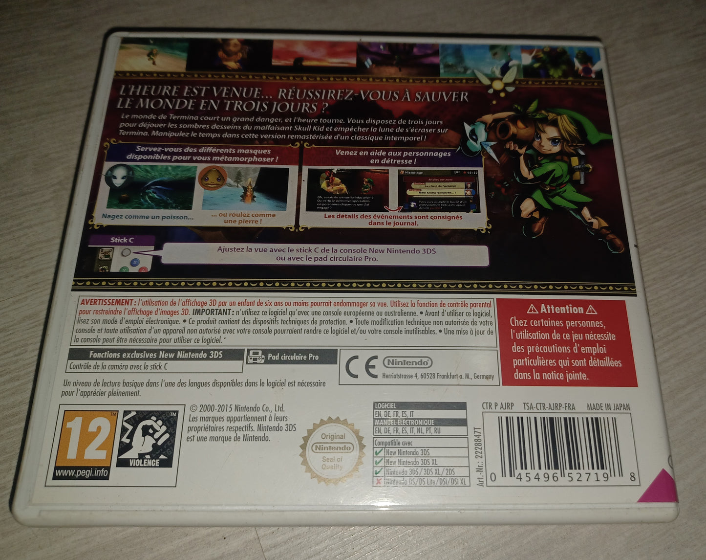 The legend of zelda : Majora's mask 3D