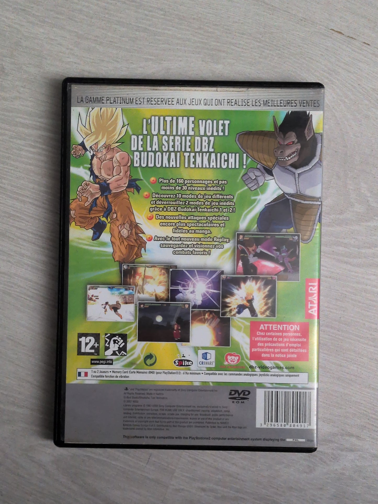Dragonball z Budokai Tenkaichi 3 (Platinum)