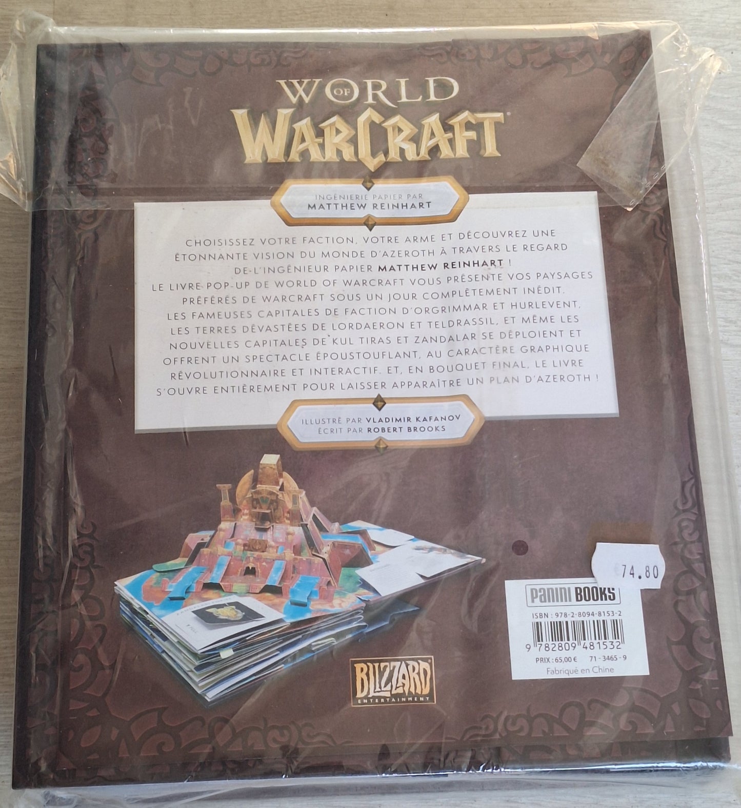 World of Warcraft - Le livre pop-up