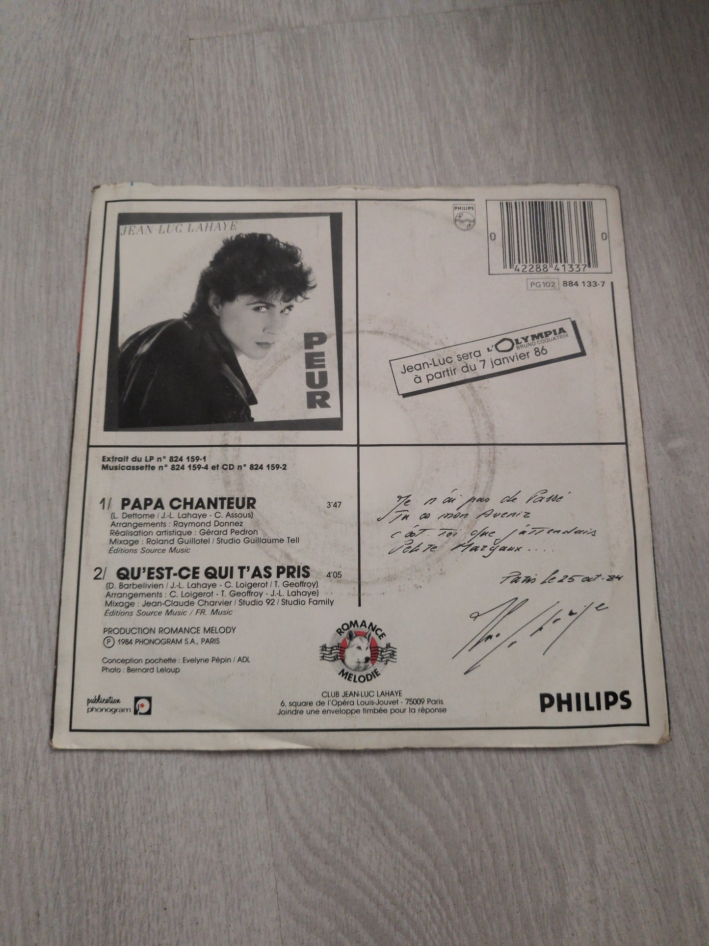 Jean-Luc Lahaye - Papa chanteur