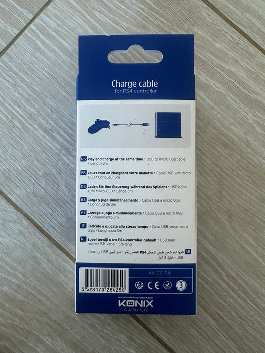 Cordon de charge pour manette PS4