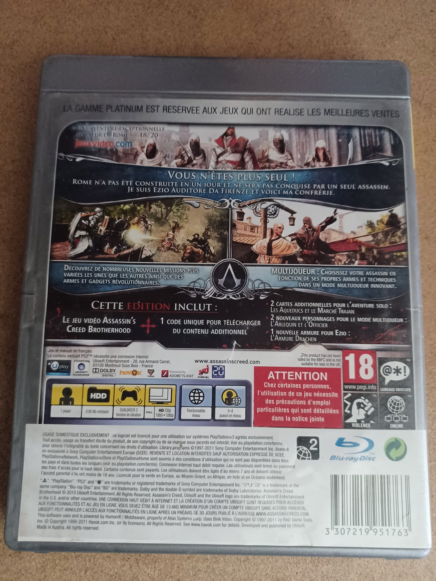 Assassin’s creed brotherhood (Platinum)