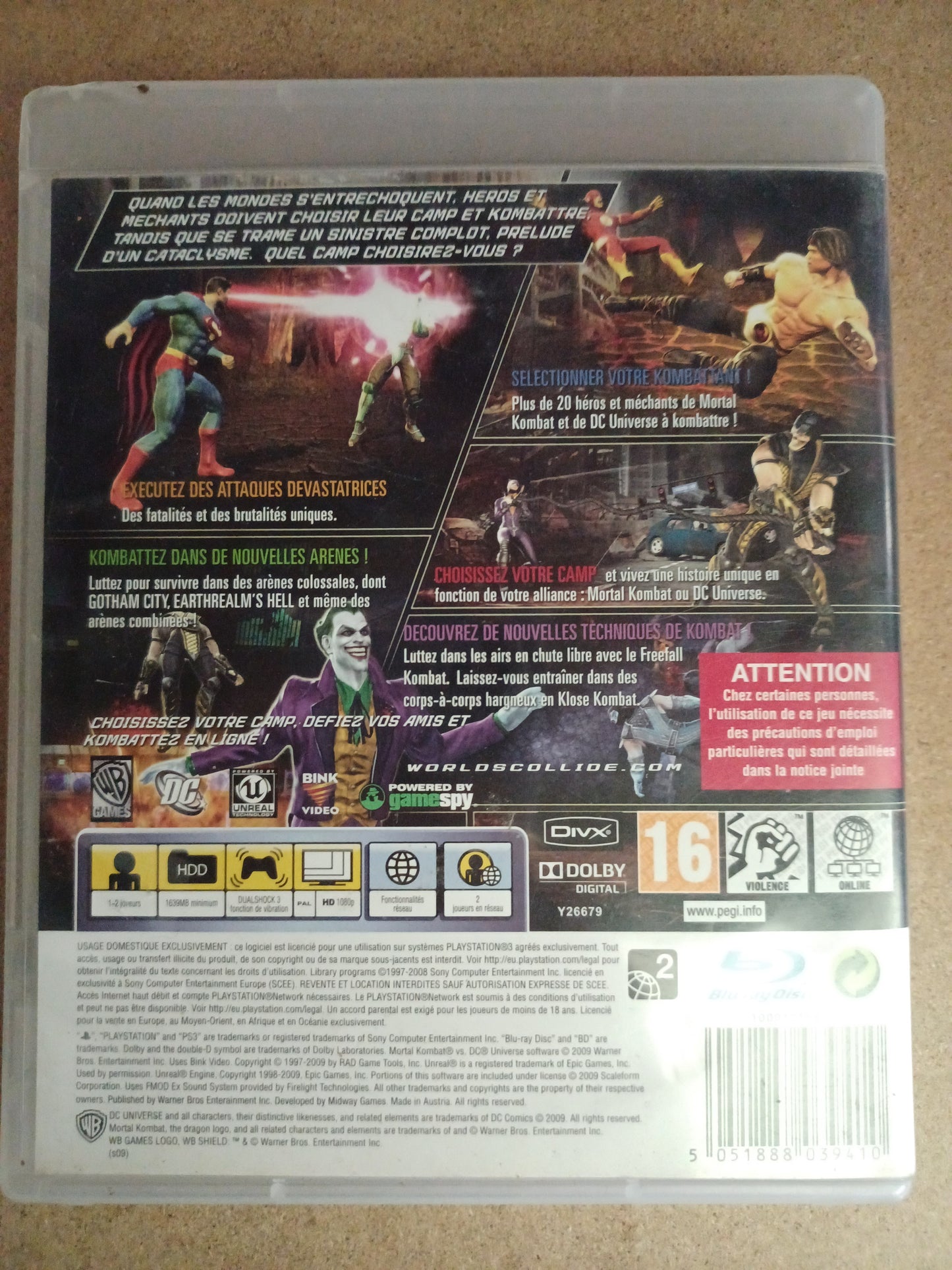 Mortal kombat vs Dc universe
