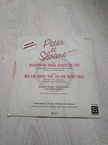Peter et Sloane - Besoin de rien, envie de toi