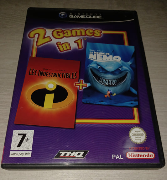 2 games in 1 : Les indestructibles + Le monde de nemo