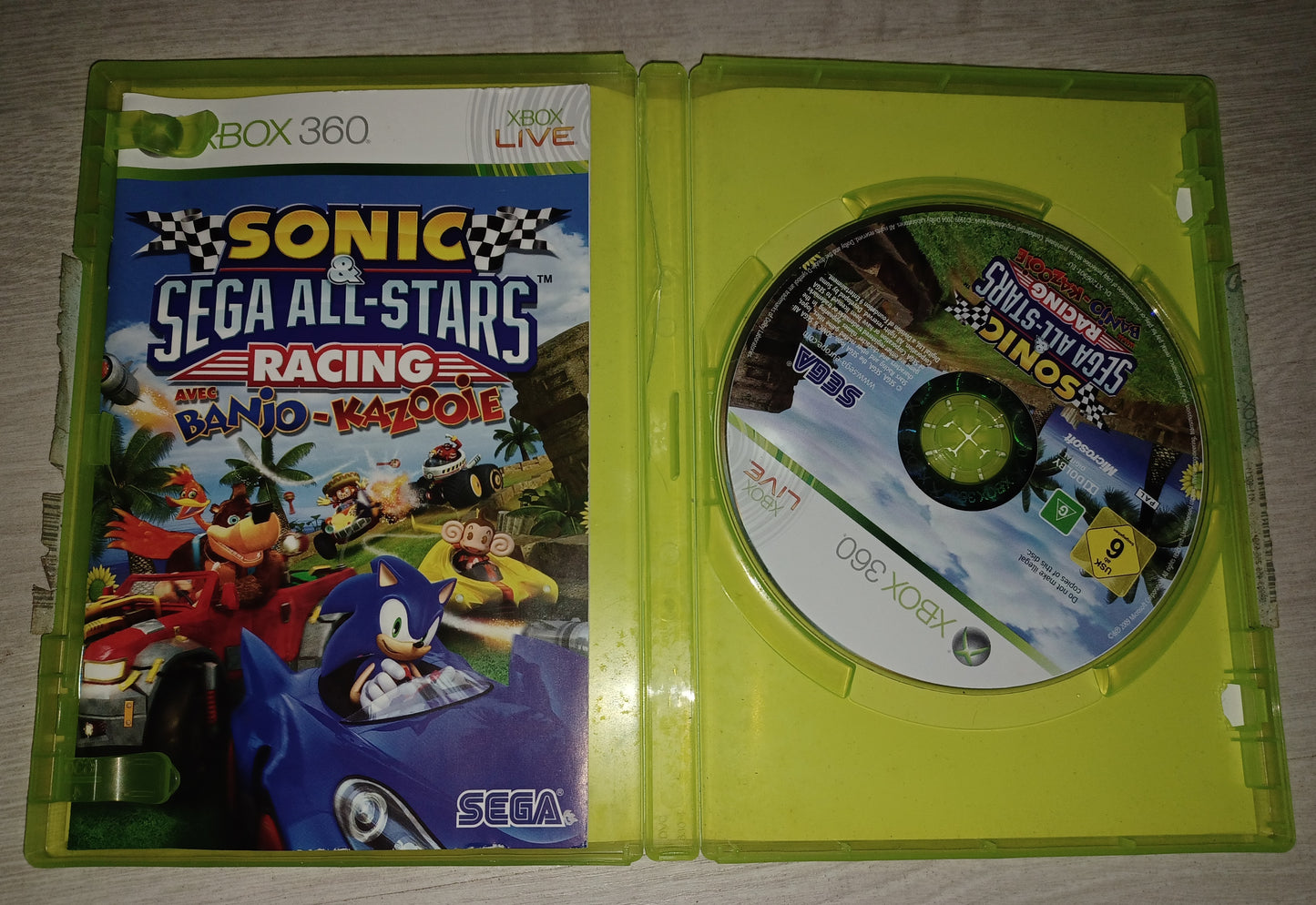 Sonic sega all-stars racing avec banjo-kazooie