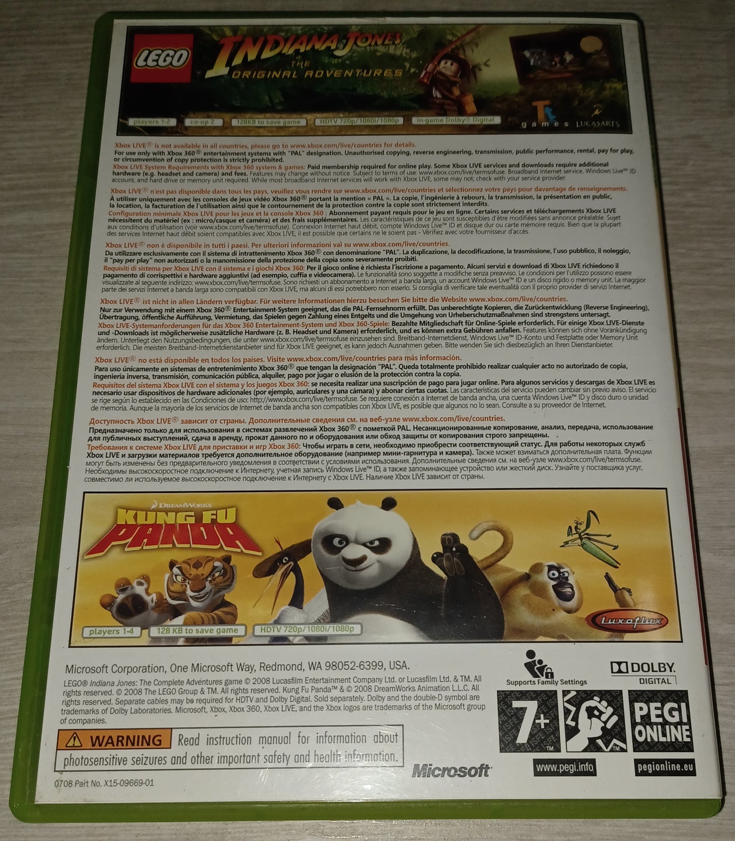Lego Indiana Jones // Kung fu panda