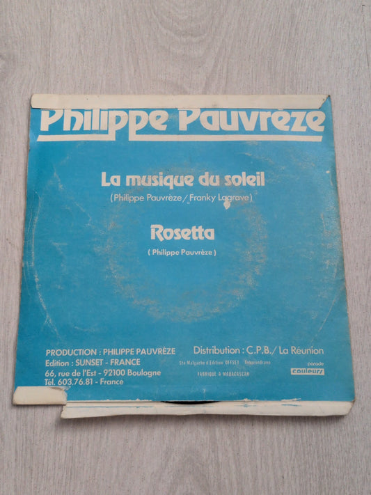 Philippe pauvrèze - La musique du soleil - Rosetta