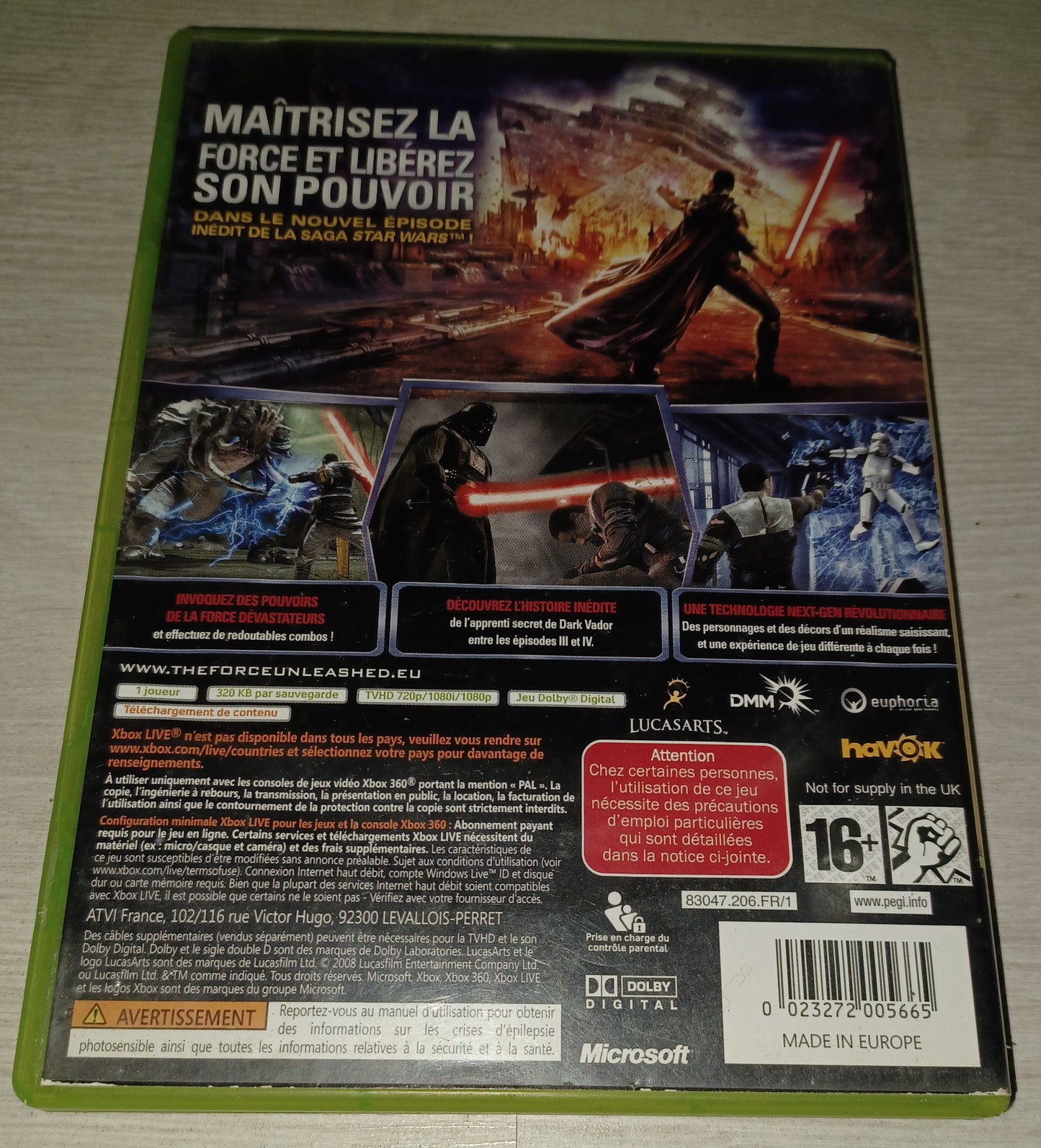 Star wars le pouvoir de la force