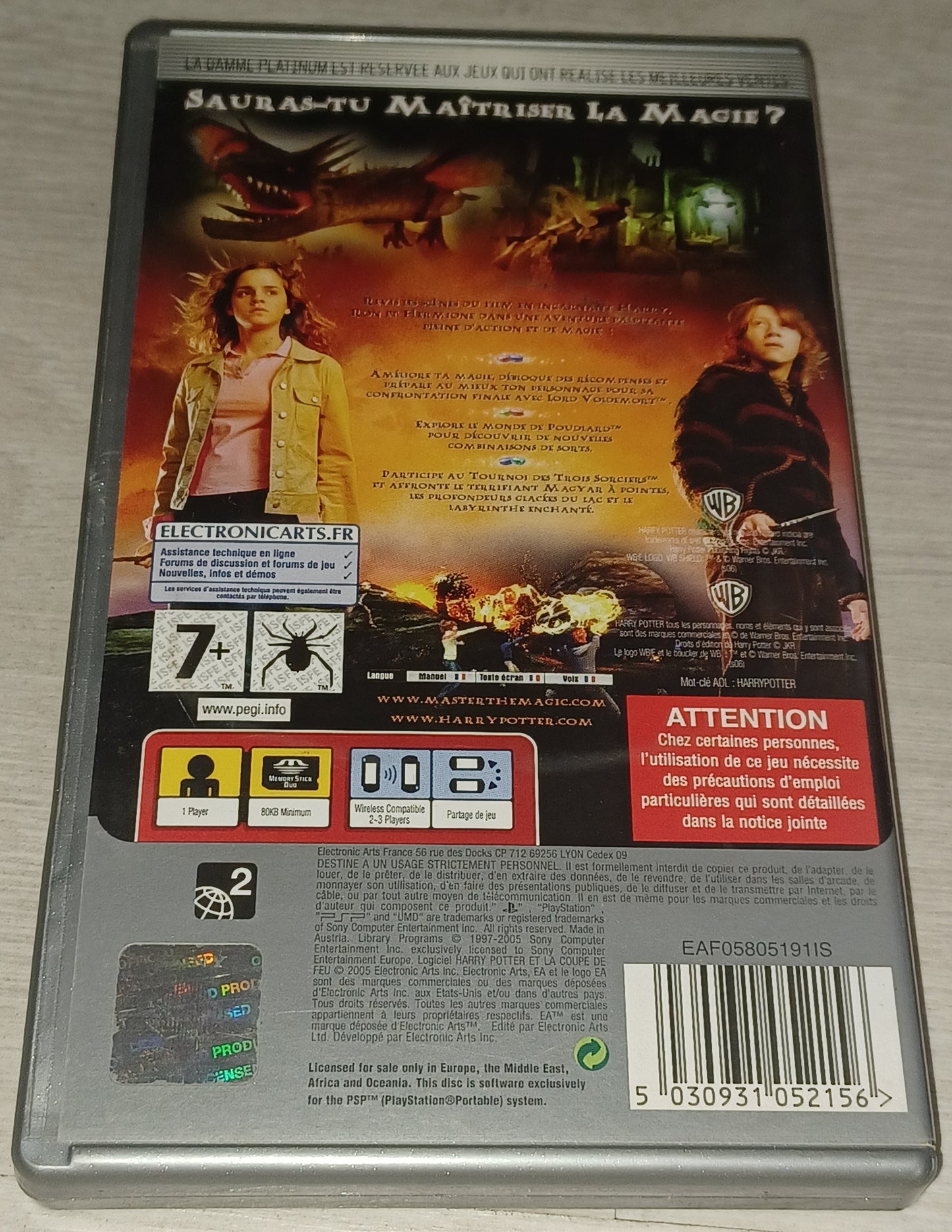 Harry potter et la coupe de feu (platinum)