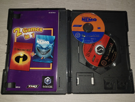 2 games in 1 : Les indestructibles + Le monde de nemo