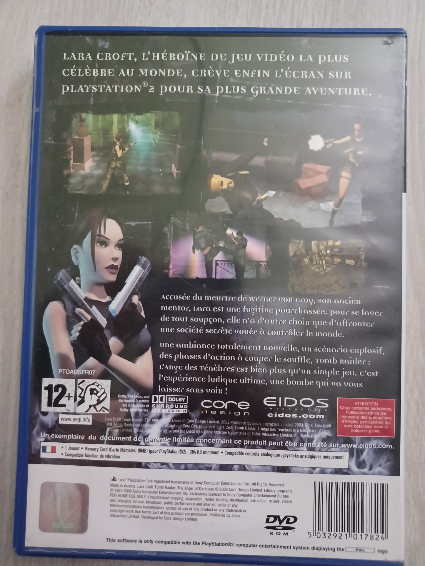 Lara croft tomb raider : L'ange des ténèbres
