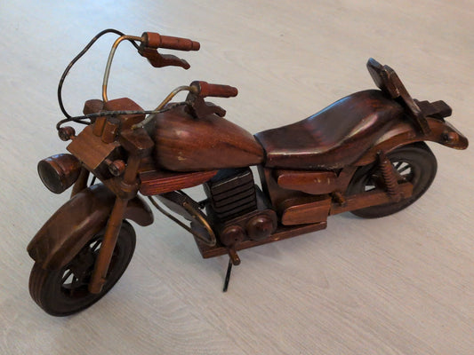 "Harley Davidson" sculpture en bois