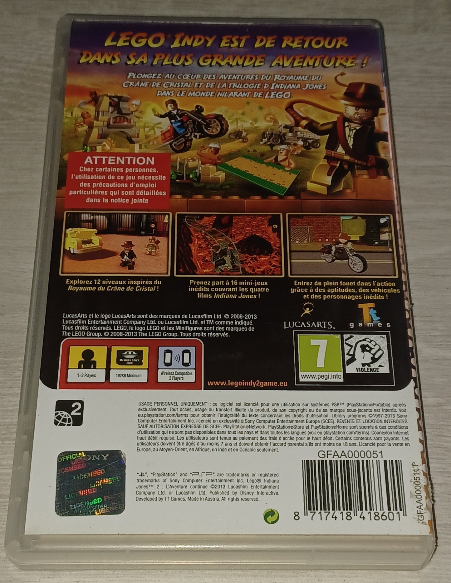 Lego Indiana Jones 2 : l'aventure continue (essentials)