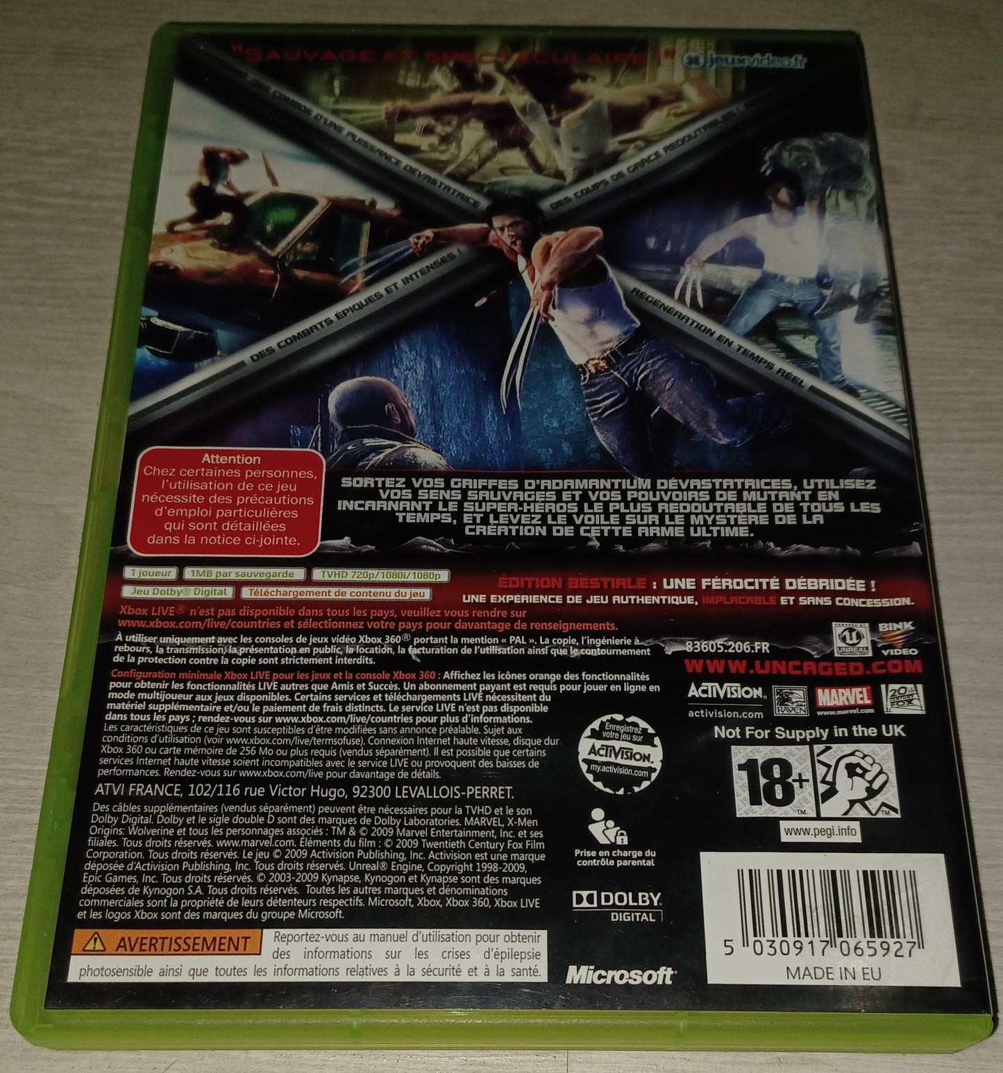 X-men origins wolverine edition bestiale